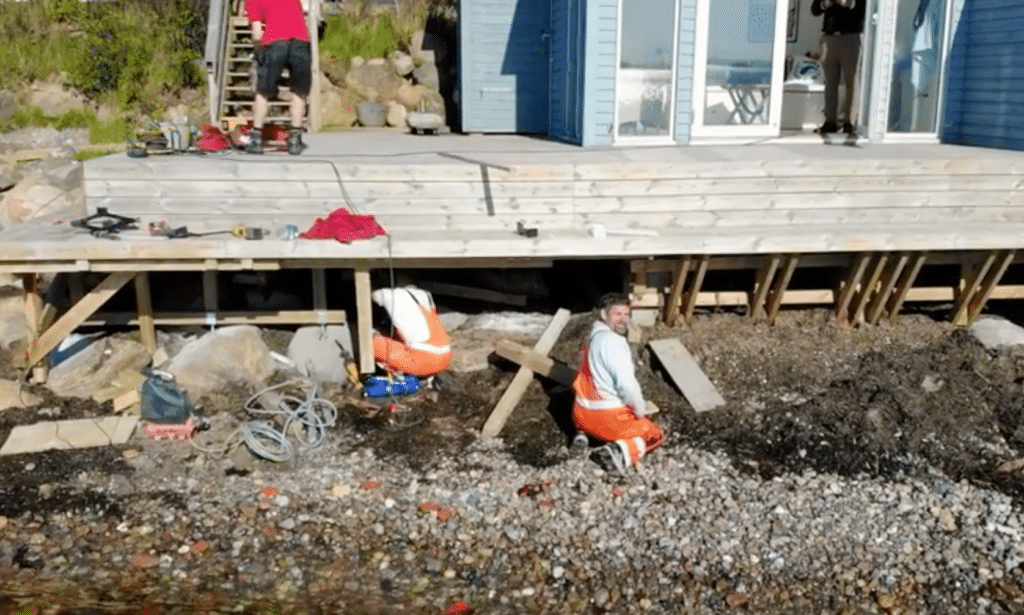 understøtning af terrasse